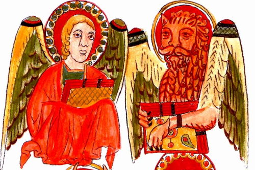 Les quatre vivants du tympan de Carennac