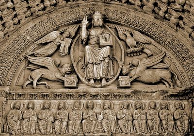 Le tétramorphe de Sainte-Trophime d'Arles